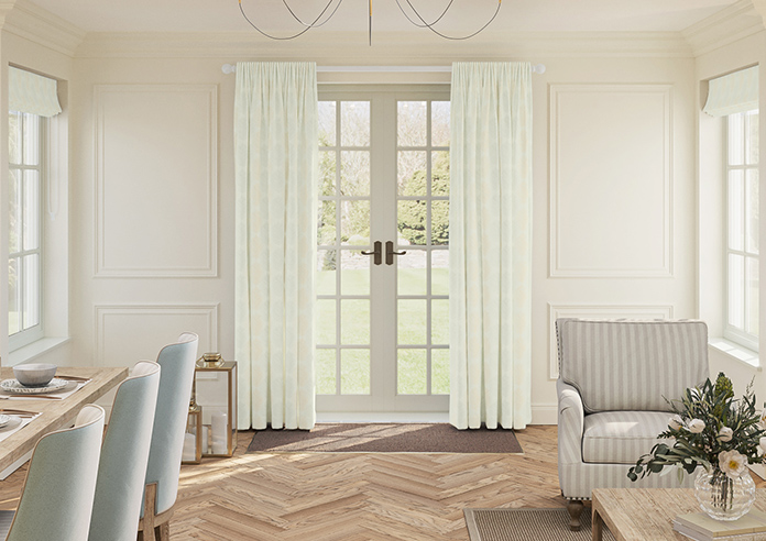 Gentle Palm, Lemon - Made to Measure Curtains - Image 3